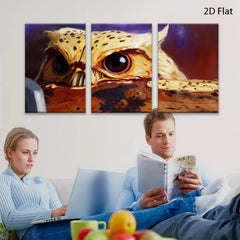 2D flat 1pc Majestic Owl Portrait Wildlife Art Canvas Wall Decor Living Room Bedroom Modern Farmhouse Gallery Wrapped Art