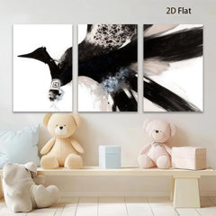2D flat 1pc Majestic Peacock Feather Abstract Wall Art Canvas Prints for Living Room Bedroom Home Decor Modern Farmhouse Style Gallery Wrapped Ready to Hang