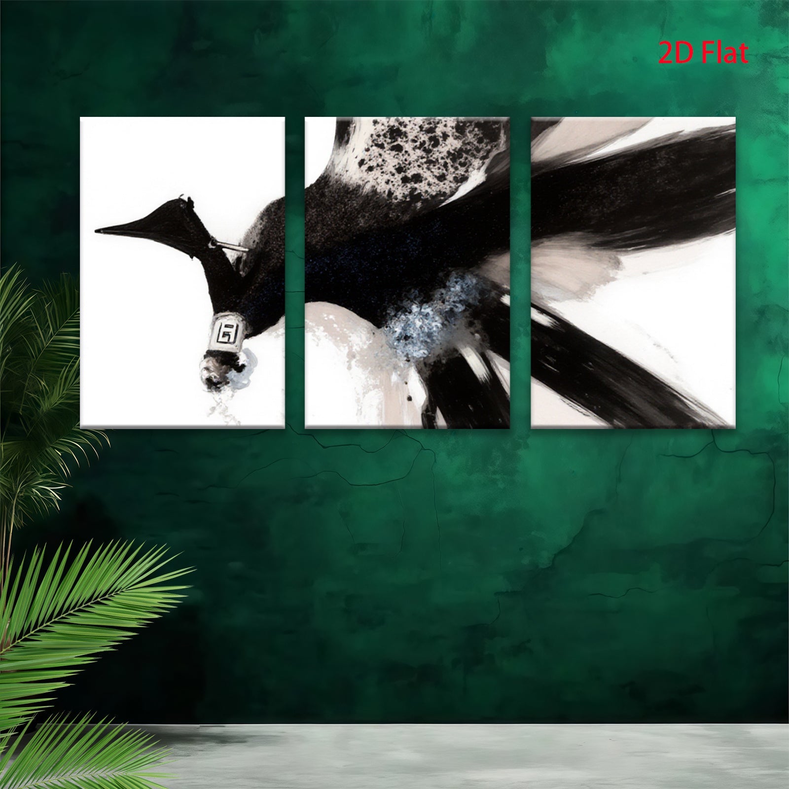 2D flat 1pc Majestic Peacock Feather Abstract Wall Art Canvas Prints for Living Room Bedroom Home Decor Modern Farmhouse Style Gallery Wrapped Ready to Hang