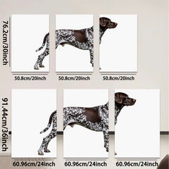 2D flat 1pc Majestic Pointer Dog Portrait Farmhouse Wall Art Living Room Bedroom Decor Canvas Prints Modern Gallery Wrapped Artwork Trending Now Rustic Chic