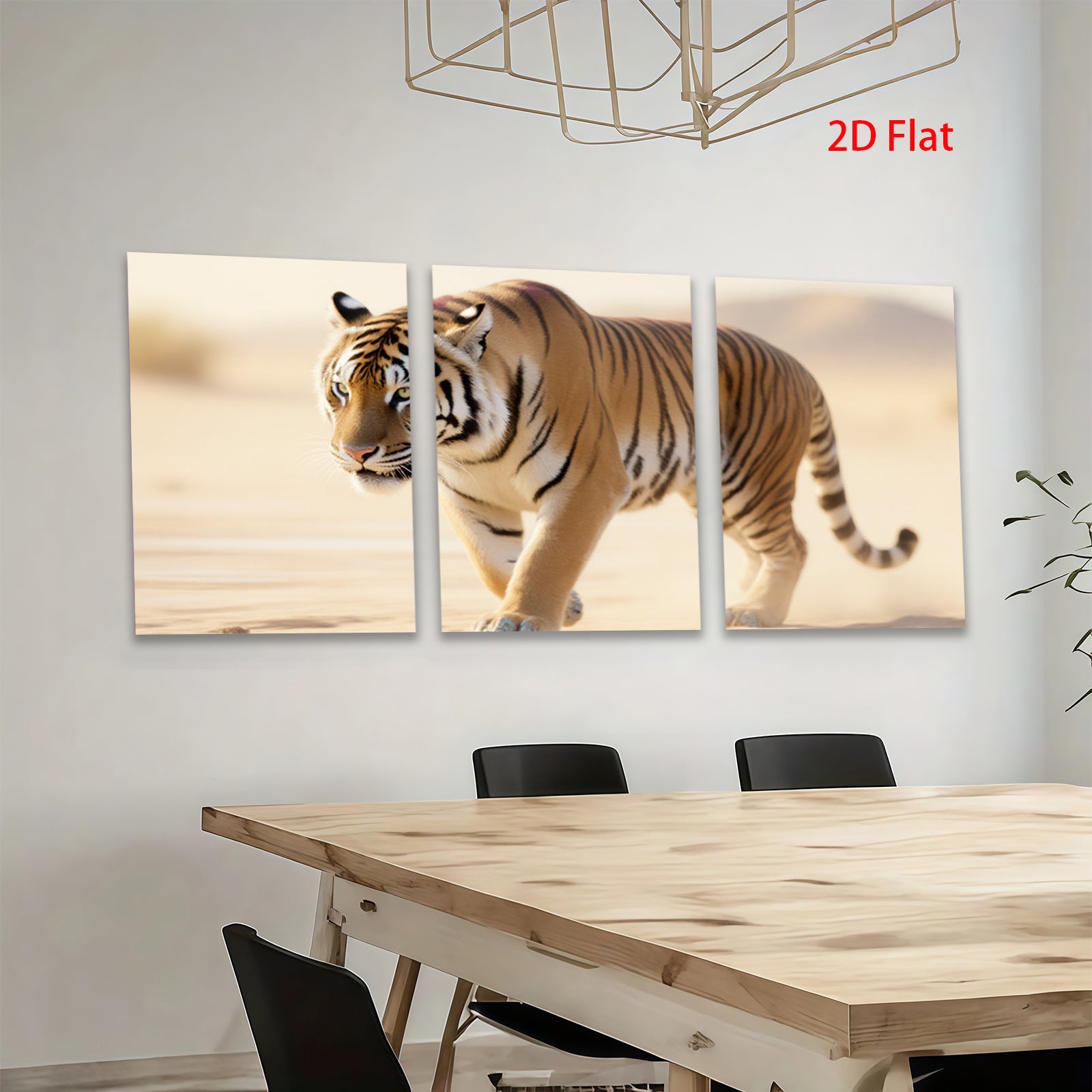 2D flat 1pc Majestic Tiger Stroll Wildlife Canvas Wall Art Living Room Bedroom Decor Farmhouse Style Modern Artwork Gallery Wrapped Ready To Hang