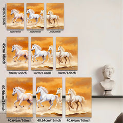 2D flat 1pc Majestic Wild Horses Running Free Wall Art Canvas Prints for Living Room Bedroom Home Decor Farmhouse Style Modern Artwork Large Size