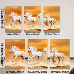 2D flat 1pc Majestic Wild Horses Running Free Wall Art Canvas Prints for Living Room Bedroom Home Decor Farmhouse Style Modern Artwork Large Size