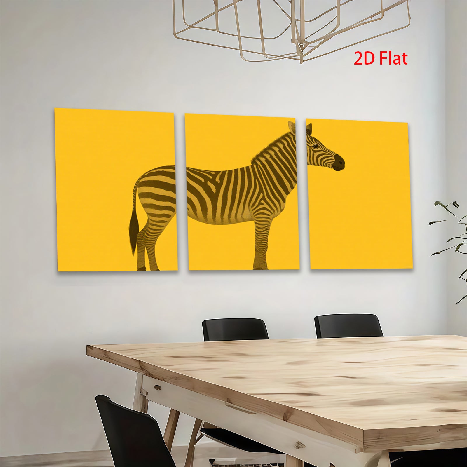 2D flat 1pc Majestic Zebra Wildlife Portrait Canvas Wall Art Living Room Bedroom Decor Farmhouse Style Modern Minimalist Gallery Wrapped Ready To Hang