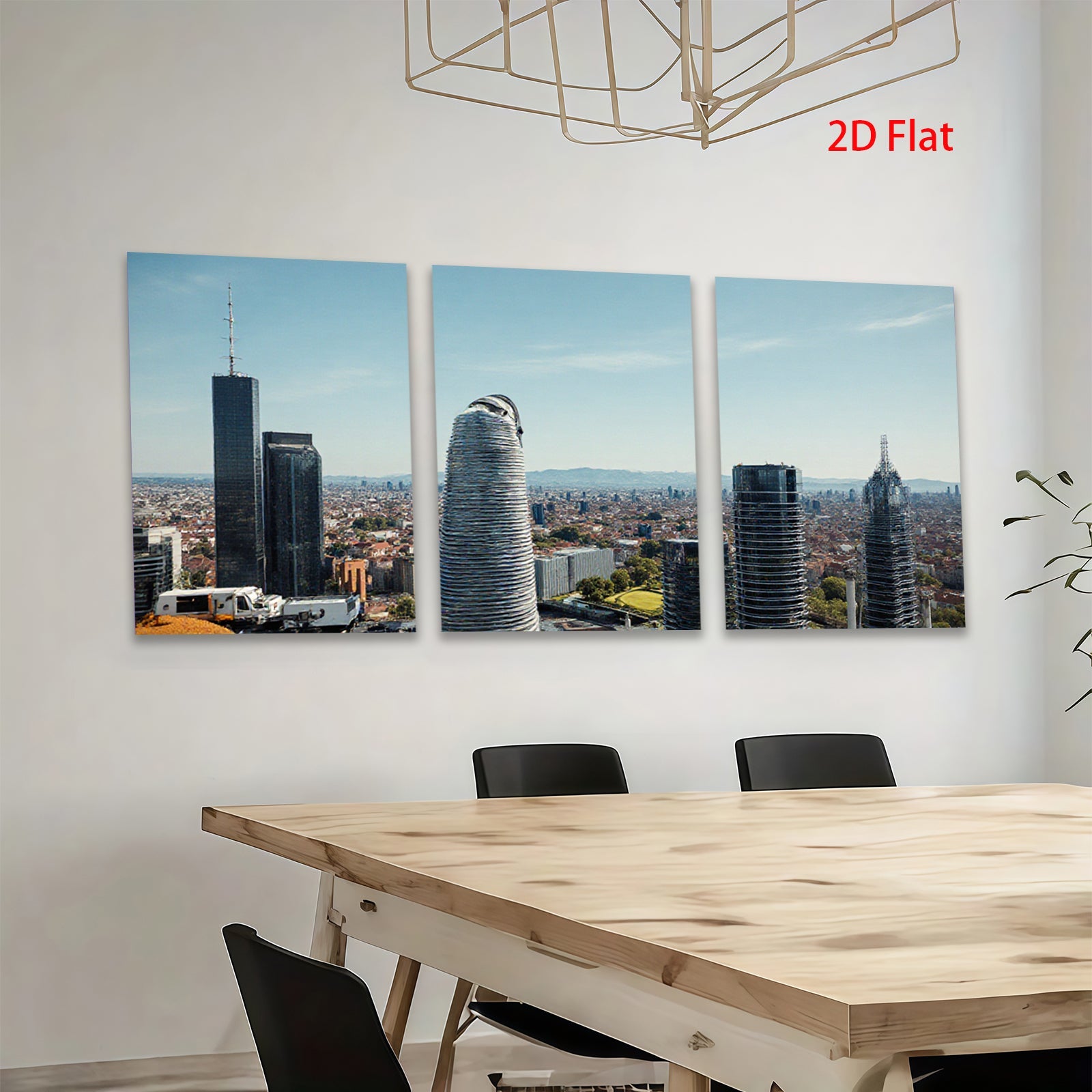 2D flat 1pc Mexico City Skyline Modern Tower Views Cityscape Wall Art Decor Living Room Bedroom Office Gallery Wrapped Canvas Prints Home Décor Farmhouse Rustic Teal Blue