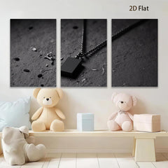 2D flat 1pc Minimalist Black Pendant Necklace Modern Jewelry Gift for Men Women Bedroom Living Room Wall Art Decor Farmhouse Aesthetic Trending Now
