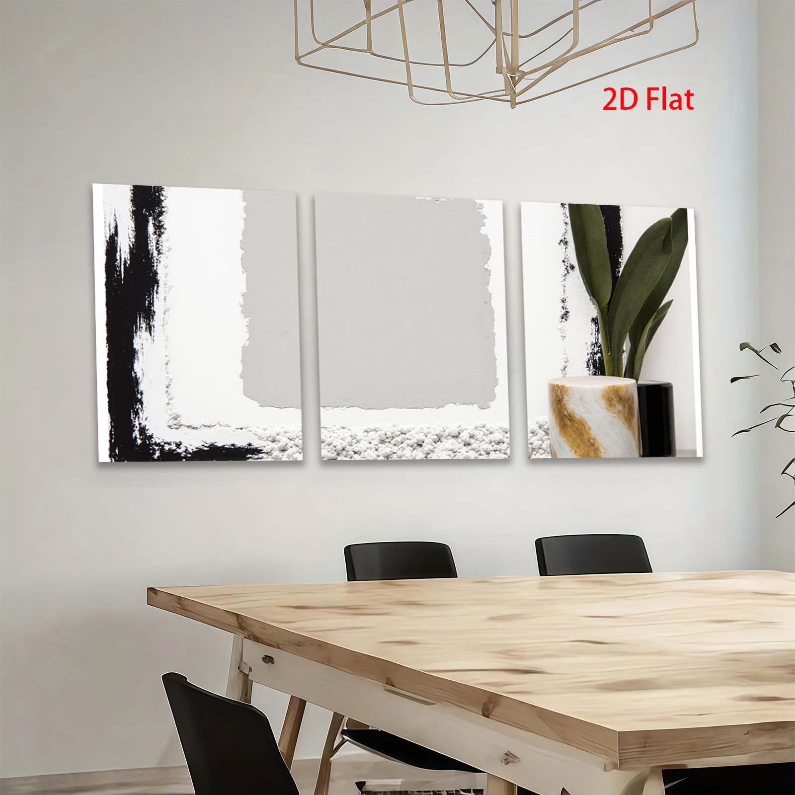 2D flat 1pc Minimalist Botanical Wall Art Modern Farmhouse Decor Living Room Bedroom Gallery Wrapped Canvas Prints for Home Decor Cozy Vibes