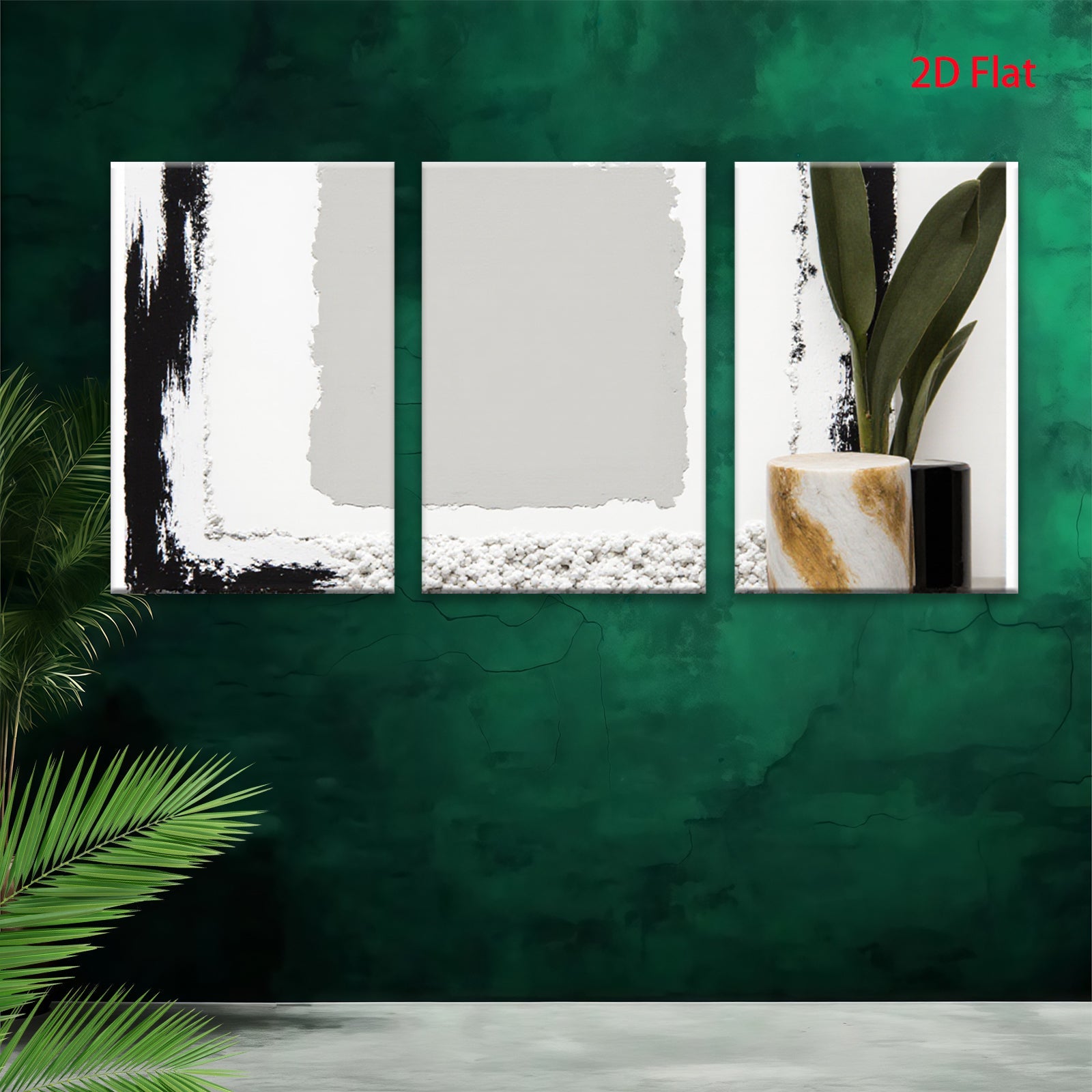 2D flat 1pc Minimalist Botanical Wall Art Modern Farmhouse Decor Living Room Bedroom Gallery Wrapped Canvas Prints for Home Decor Cozy Vibes