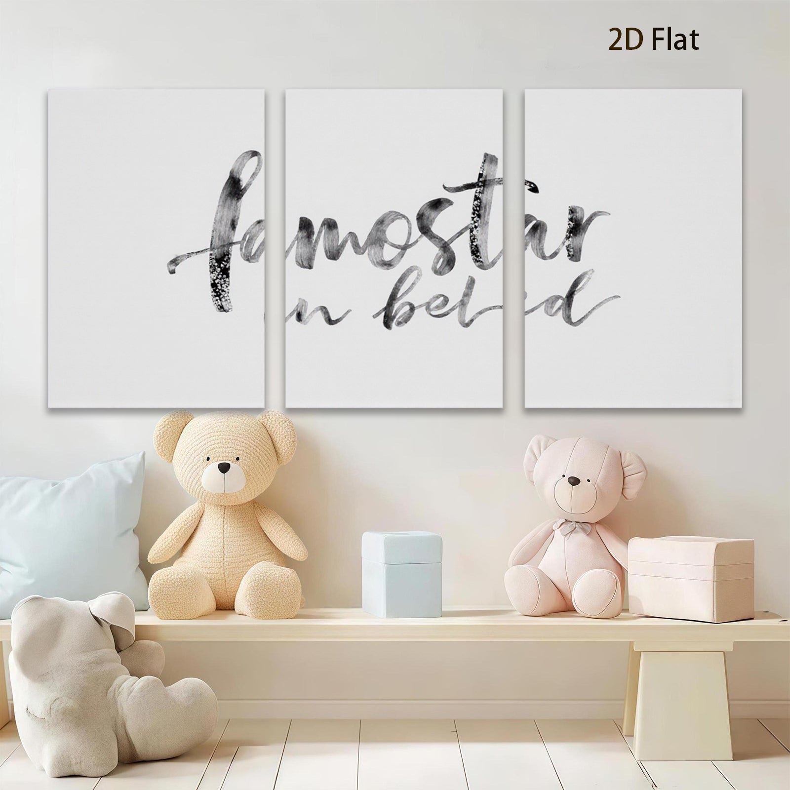 2D flat 1pc Minimalist abstract calligraphy wall art for living room bedroom office decor farmhouse style modern canvas prints gallery wrapped ready to hang