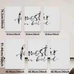 2D flat 1pc Minimalist abstract calligraphy wall art for living room bedroom office decor farmhouse style modern canvas prints gallery wrapped ready to hang