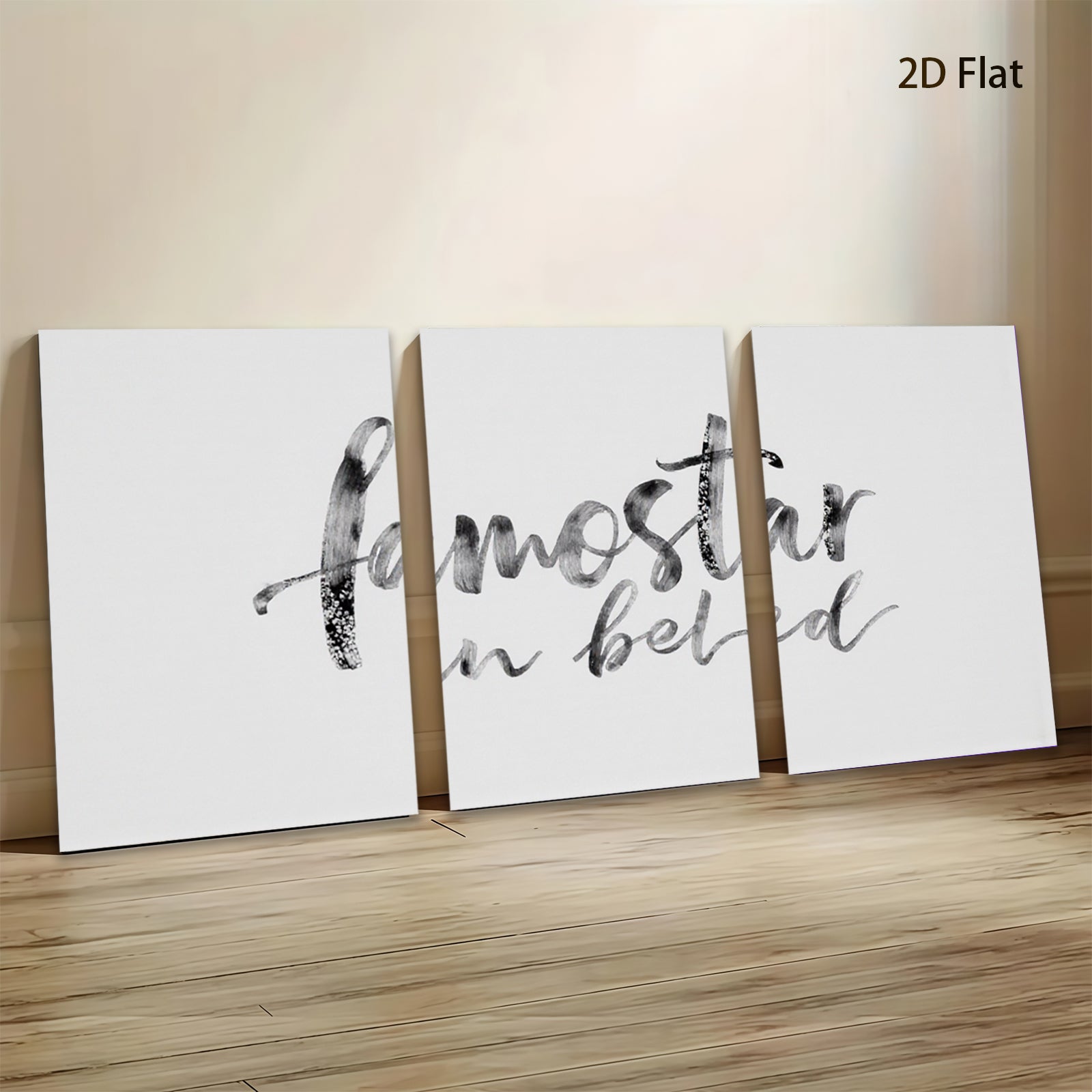 2D flat 1pc Minimalist abstract calligraphy wall art for living room bedroom office decor farmhouse style modern canvas prints gallery wrapped ready to hang