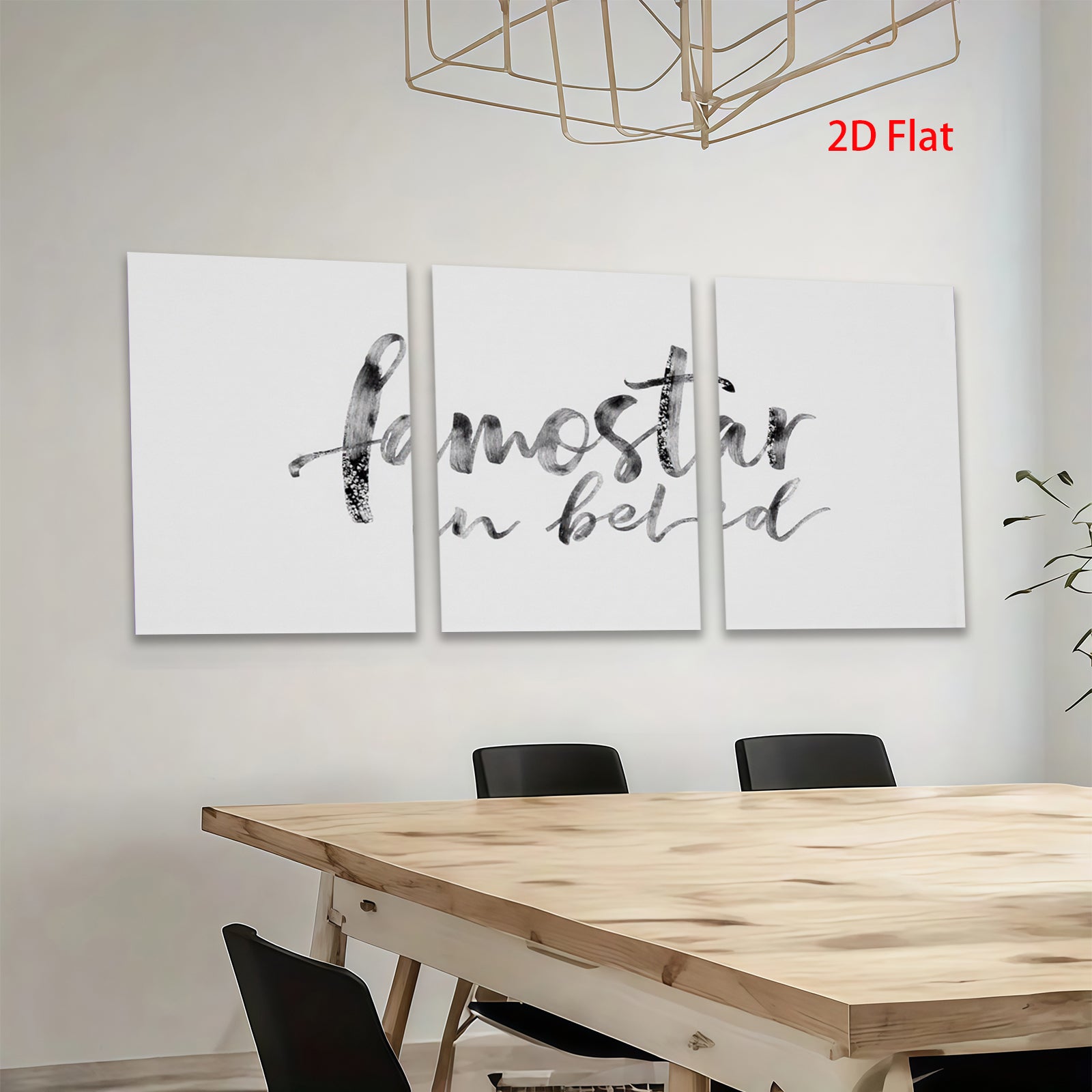 2D flat 1pc Minimalist abstract calligraphy wall art for living room bedroom office decor farmhouse style modern canvas prints gallery wrapped ready to hang