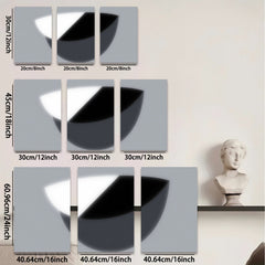 2D flat 1pc Minimalist abstract sphere art wall decor modern farmhouse living room bedroom canvas prints gallery wrapped ready to hang oversized statement piece