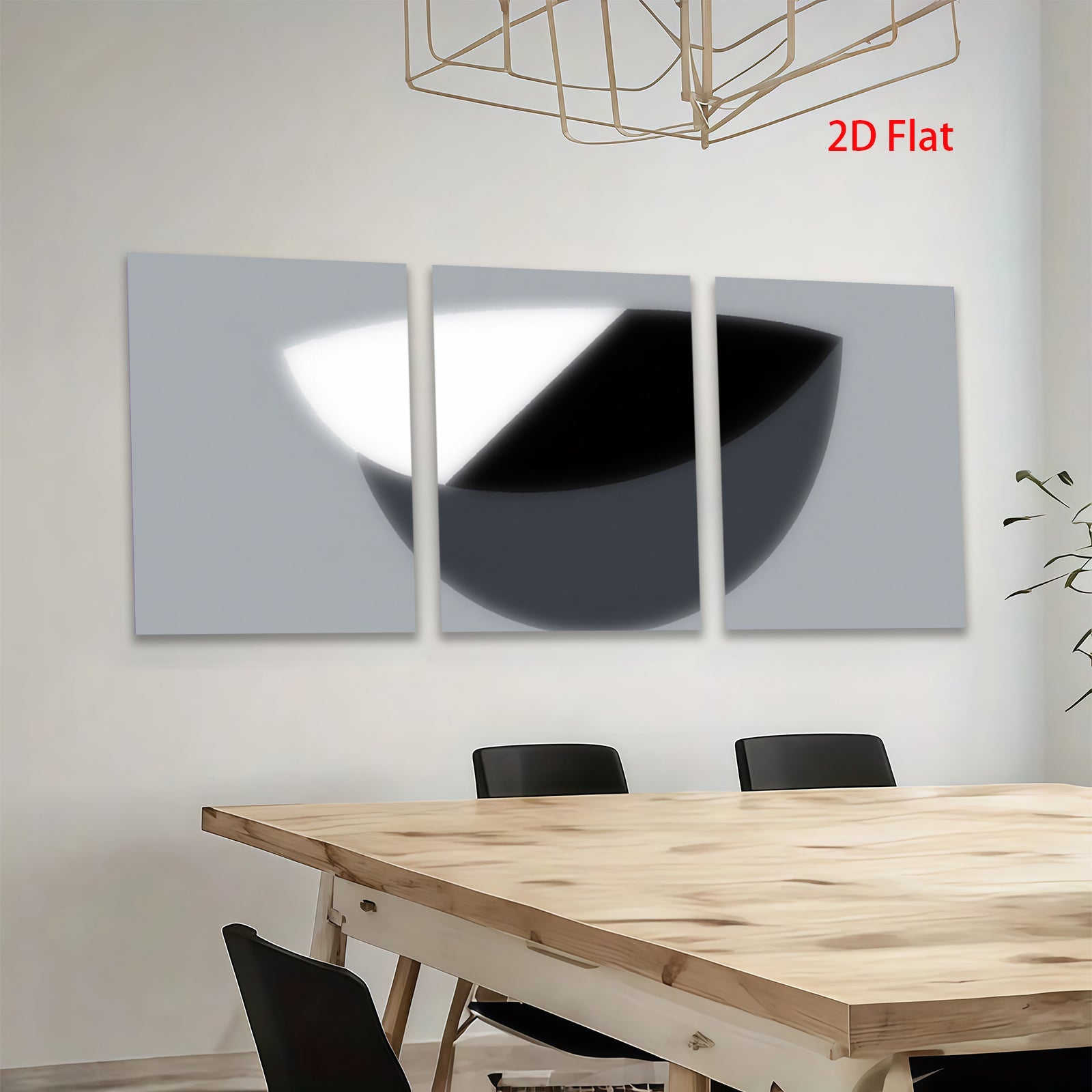 2D flat 1pc Minimalist abstract sphere art wall decor modern farmhouse living room bedroom canvas prints gallery wrapped ready to hang oversized statement piece