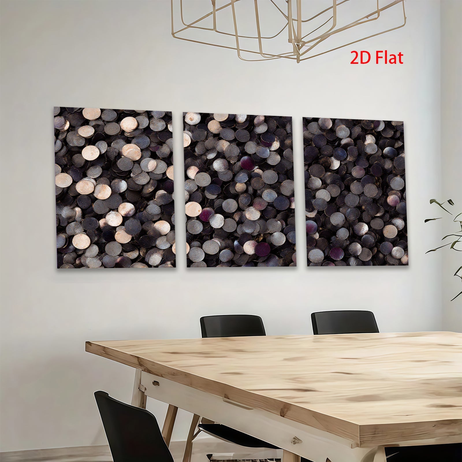 2D flat 1pc Modern Abstract Circles Navy Blue Wall Decor Living Room Bedroom Canvas Art Farmhouse Style Gallery Wrapped Teal Gray Home Accents