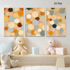 2D flat 1pc Modern Abstract Circles Wall Art Decor Living Room Bedroom Office Canvas Prints Gallery Wrapped Ready To Hang Farmhouse Style