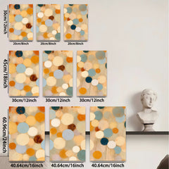 2D flat 1pc Modern Abstract Circles Wall Art Decor Living Room Bedroom Office Canvas Prints Gallery Wrapped Ready To Hang Farmhouse Style