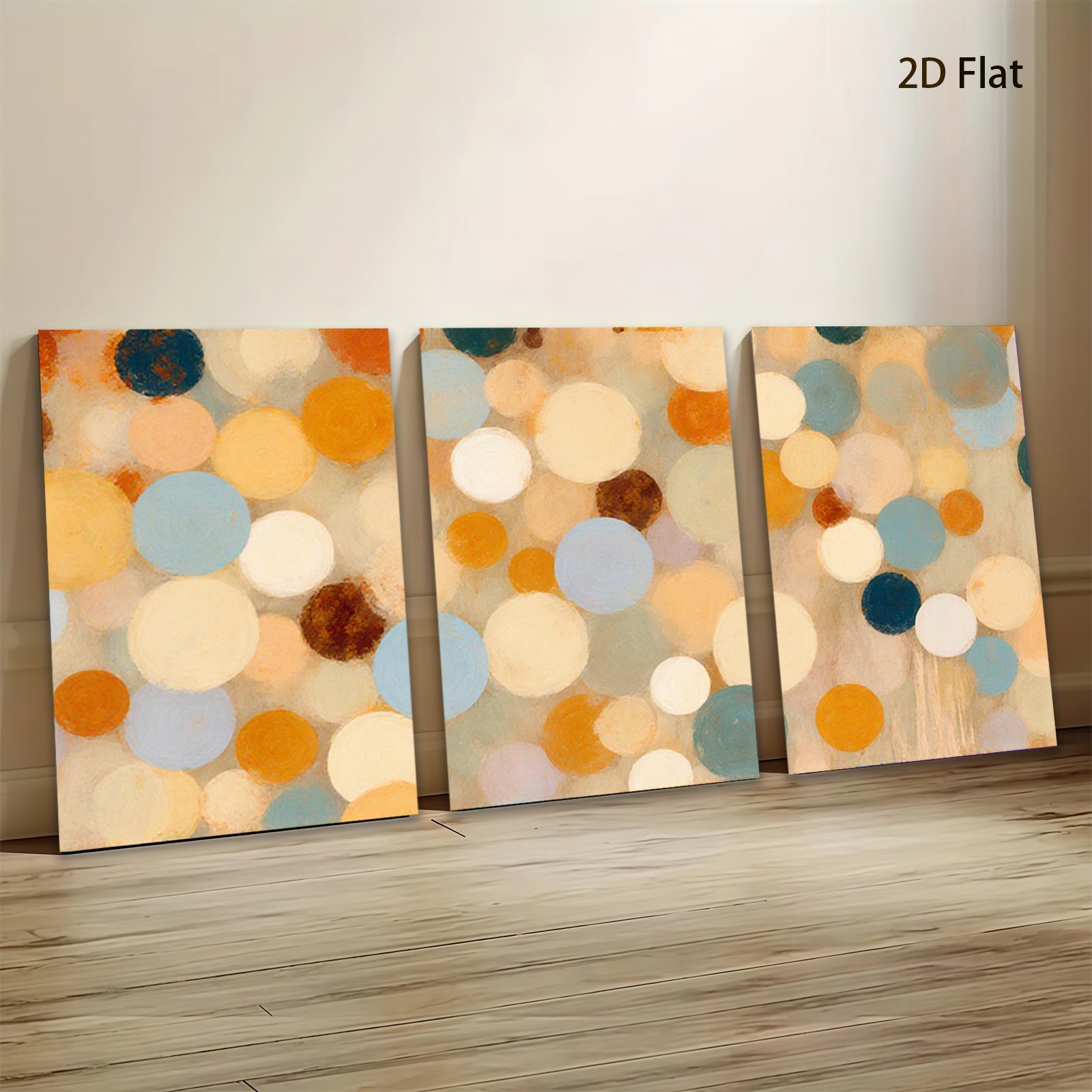 2D flat 1pc Modern Abstract Circles Wall Art Decor Living Room Bedroom Office Canvas Prints Gallery Wrapped Ready To Hang Farmhouse Style