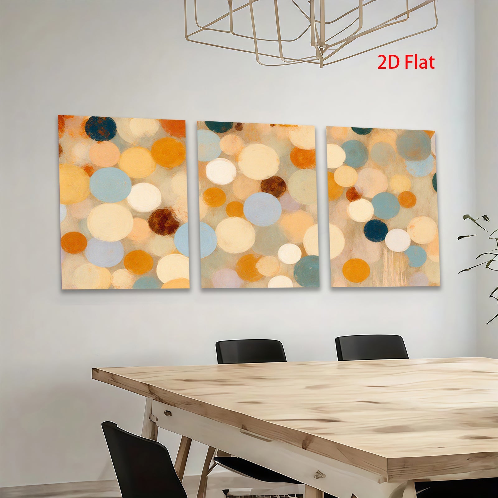 2D flat 1pc Modern Abstract Circles Wall Art Decor Living Room Bedroom Office Canvas Prints Gallery Wrapped Ready To Hang Farmhouse Style
