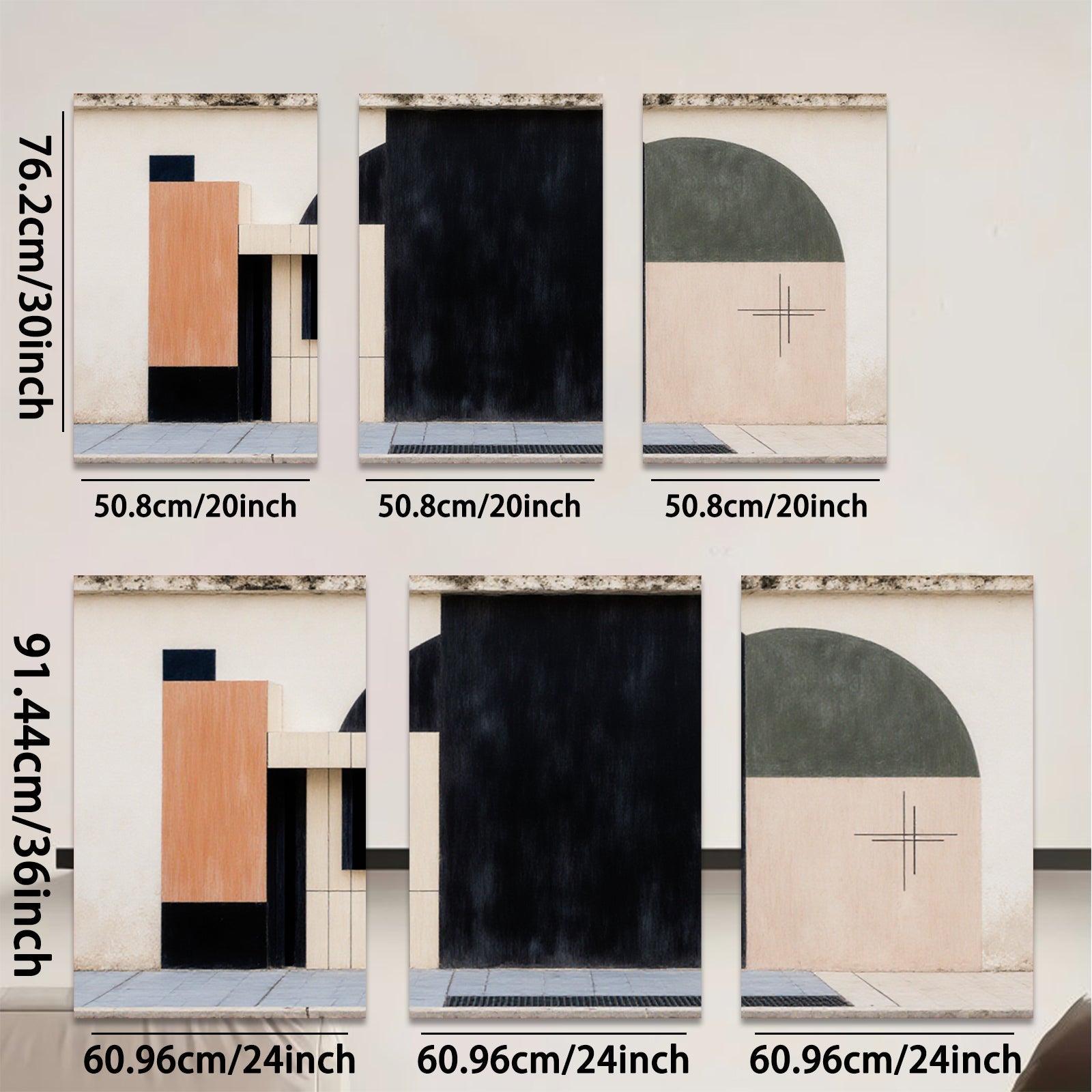 2D flat 1pc Modern Abstract Geometric Wall Art Canvas Prints for Living Room Bedroom Office Decor Farmhouse Style Wall Decor Gift Ideas