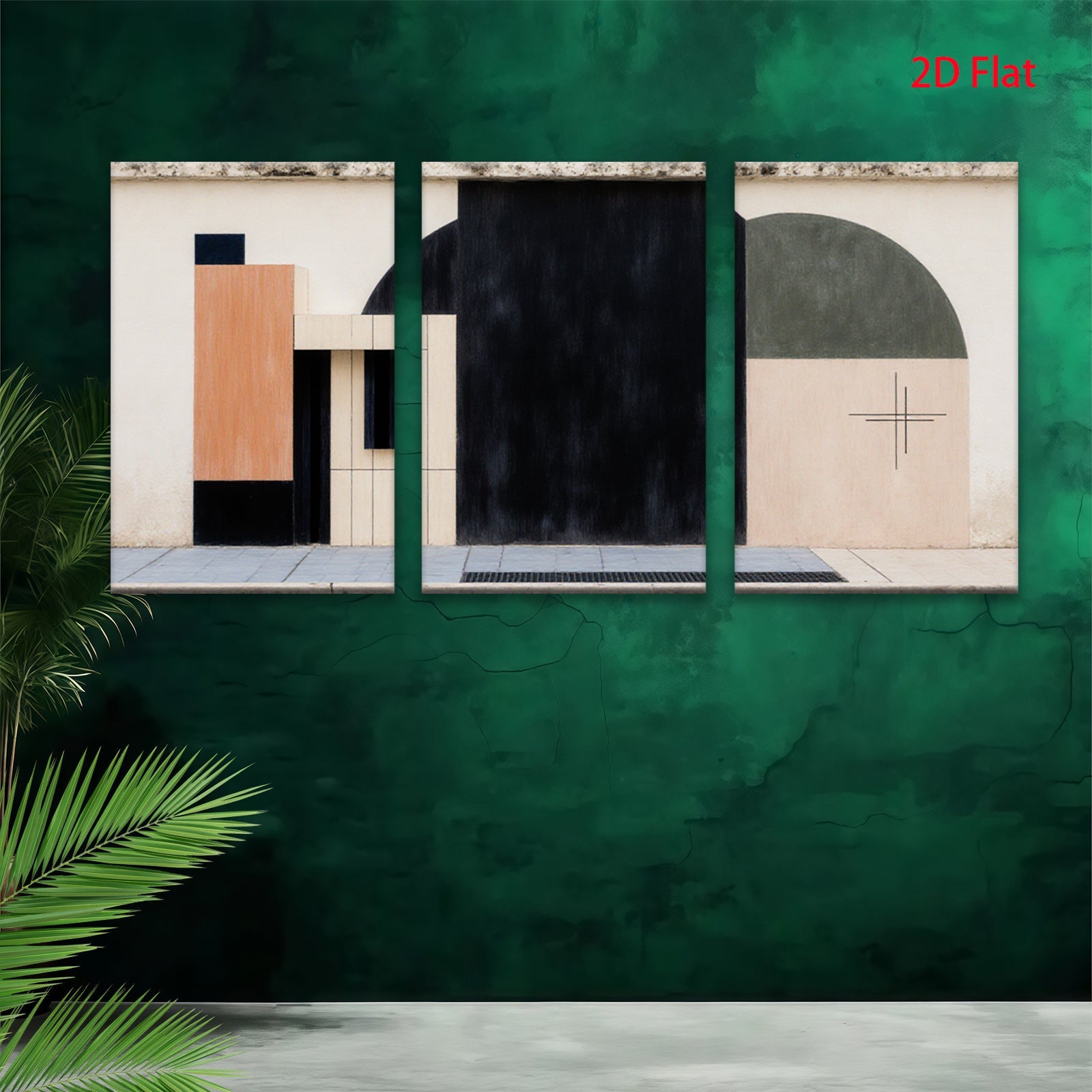2D flat 1pc Modern Abstract Geometric Wall Art Canvas Prints for Living Room Bedroom Office Decor Farmhouse Style Wall Decor Gift Ideas