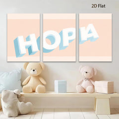 2D flat 1pc Modern Abstract Lettering Wall Art Decor Gallery Wrapped Canvas Prints for Living Room Bedroom Office Home Decor Farmhouse Style Inspirational Quote Typography