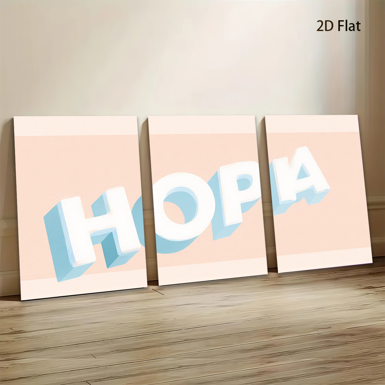 2D flat 1pc Modern Abstract Lettering Wall Art Decor Gallery Wrapped Canvas Prints for Living Room Bedroom Office Home Decor Farmhouse Style Inspirational Quote Typography