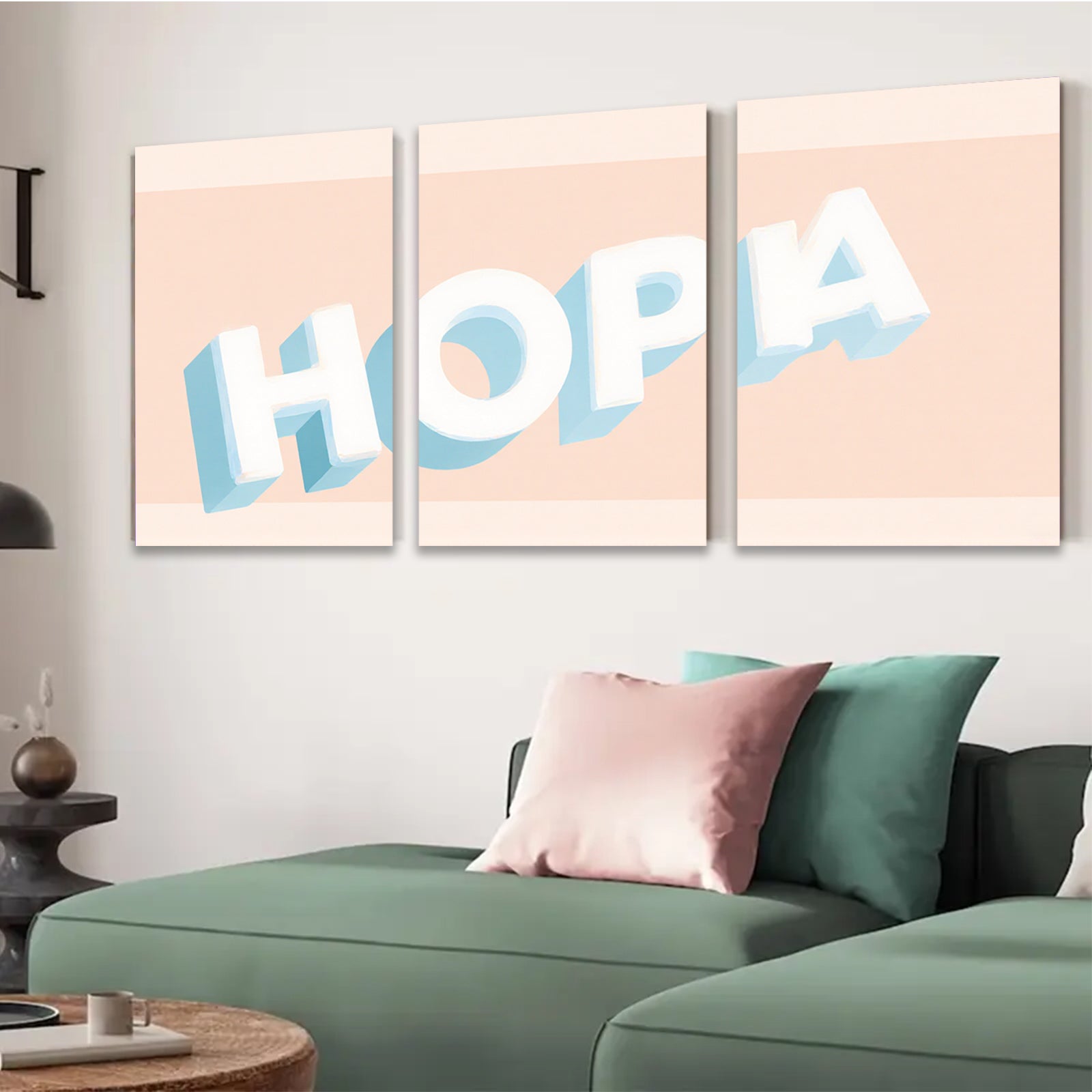 2D flat 1pc Modern Abstract Lettering Wall Art Decor Gallery Wrapped Canvas Prints for Living Room Bedroom Office Home Decor Farmhouse Style Inspirational Quote Typography