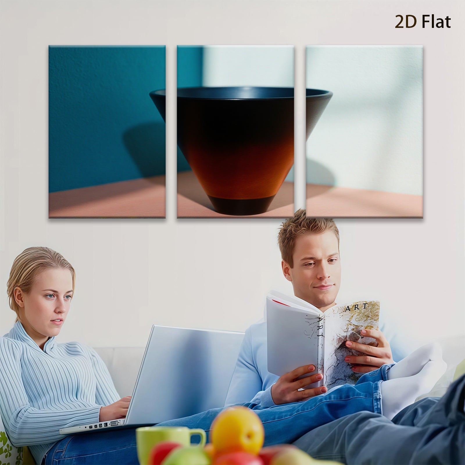 2D flat 1pc Modern Abstract Vase Still Life Minimalist Home Decor Living Room Bedroom Gallery Wall Art Canvas Prints Trending Now Stylish