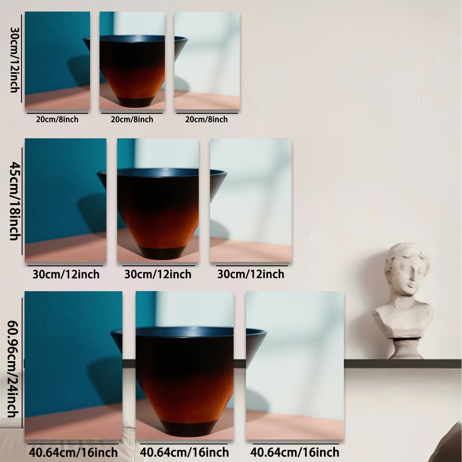 2D flat 1pc Modern Abstract Vase Still Life Minimalist Home Decor Living Room Bedroom Gallery Wall Art Canvas Prints Trending Now Stylish