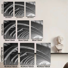 2D flat 1pc Modern Architectural Tunnel Abstract Wall Art Canvas Prints for Living Room Bedroom Office Decor Gallery Wrapped Teal Navy Gray Farmhouse Aesthetic