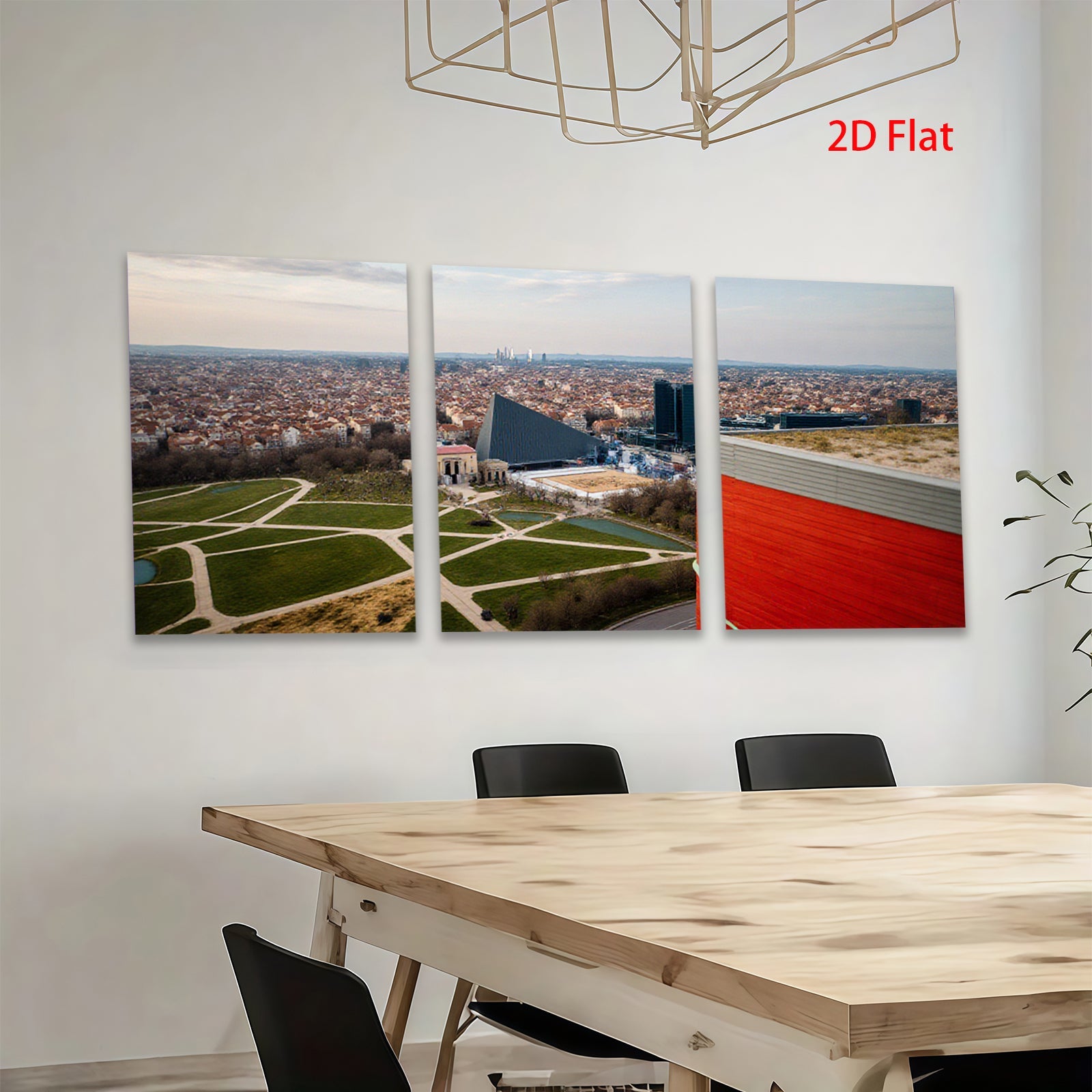 2D flat 1pc Modern Cityscape Abstract Wall Art Canvas Prints for Living Room Bedroom Office Decor farmhouse style gallery wrapped ready to hang large size