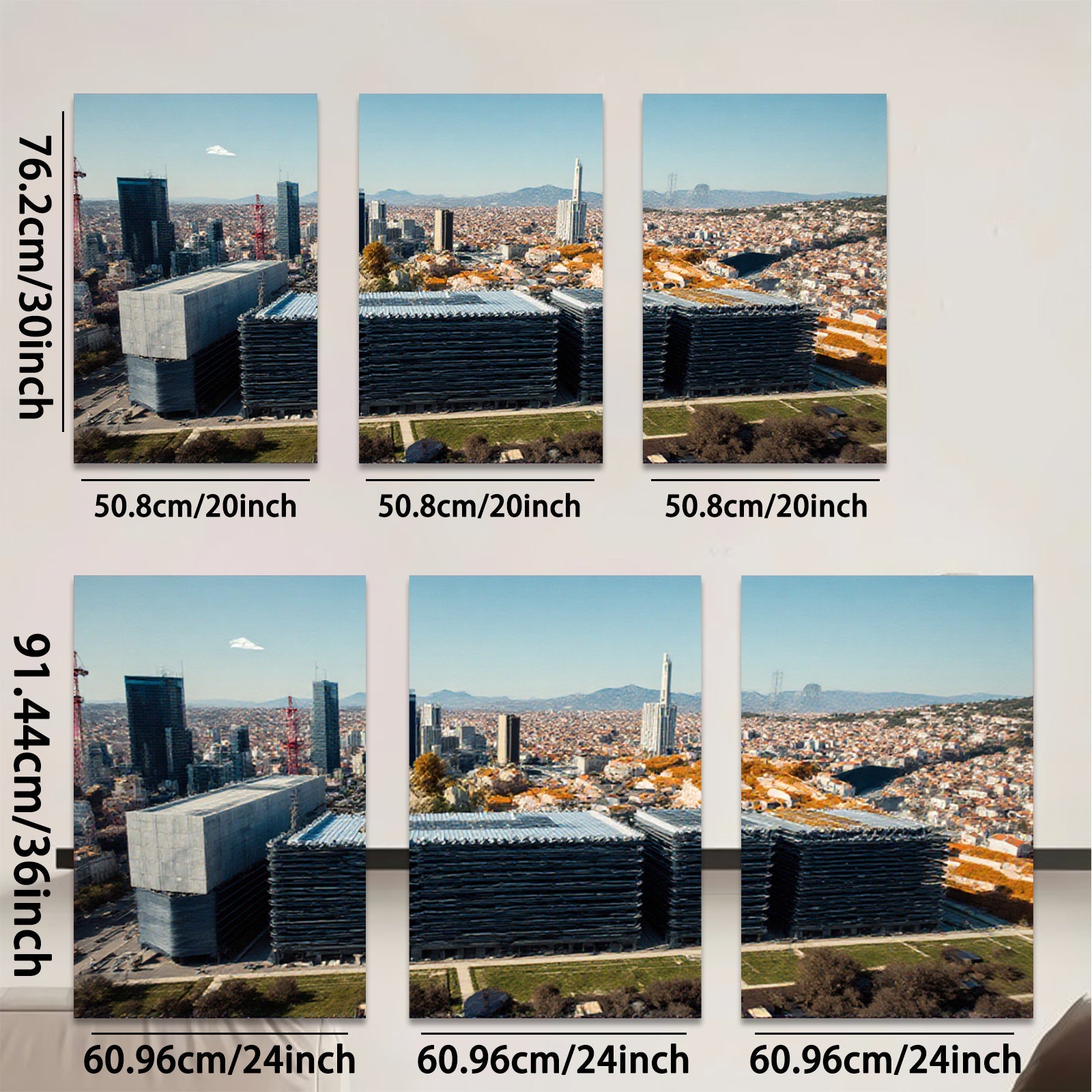 2D flat 1pc Modern Cityscape Barcelona View Wall Art Living Room Bedroom Decor Gallery Wrapped Canvas Prints for Home Office Rustic Farmhouse Coastal Style