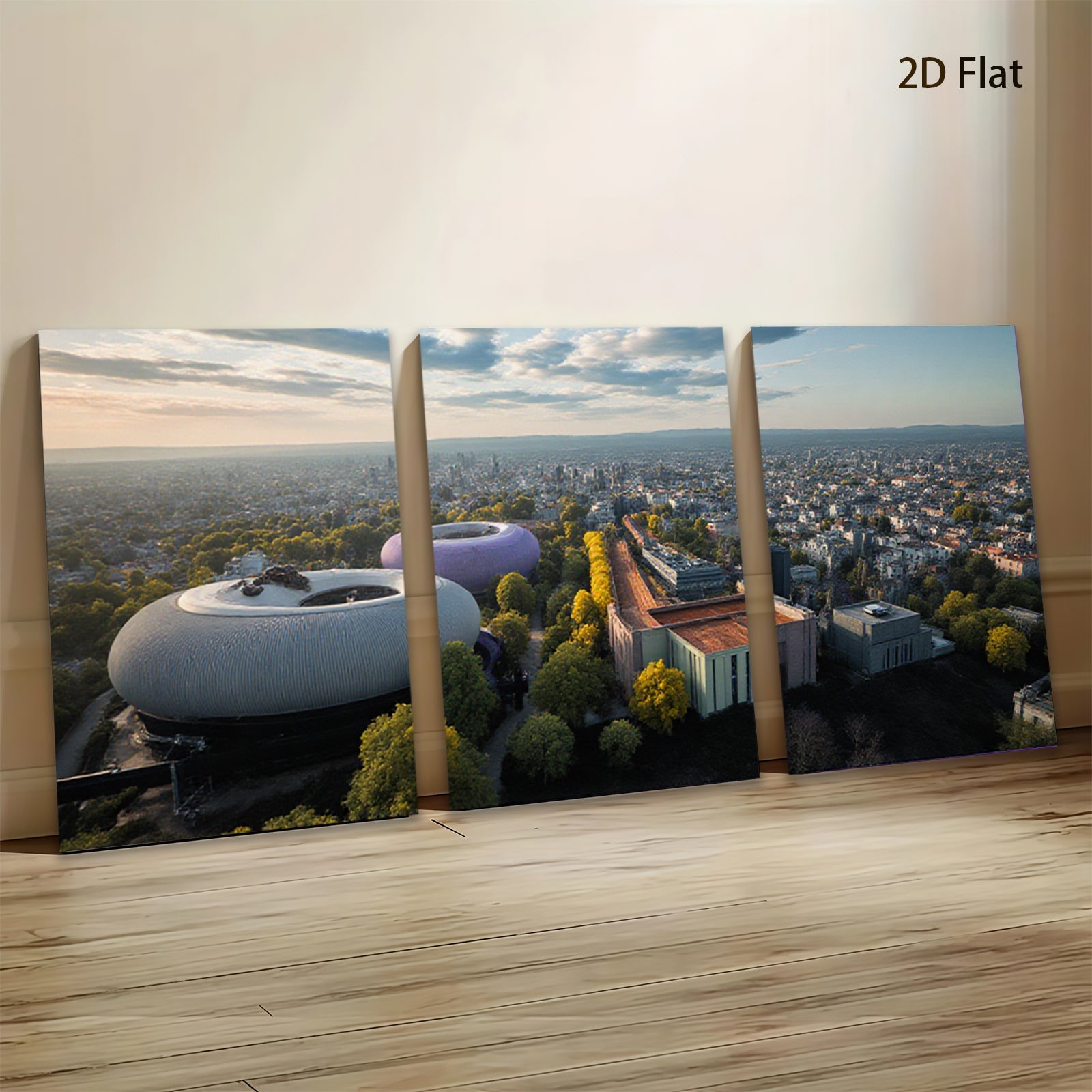 2D flat 1pc Modern Cityscape European Architecture Wall Art Living Room Bedroom Decor Gallery Wrapped Canvas Prints for Home Office Coastal Farmhouse Rustic Style