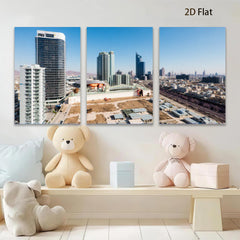 2D flat 1pc Modern Cityscape Skyline Wall Art Living Room Bedroom Home Decor Canvas Prints Large Size Contemporary Art Trending Now