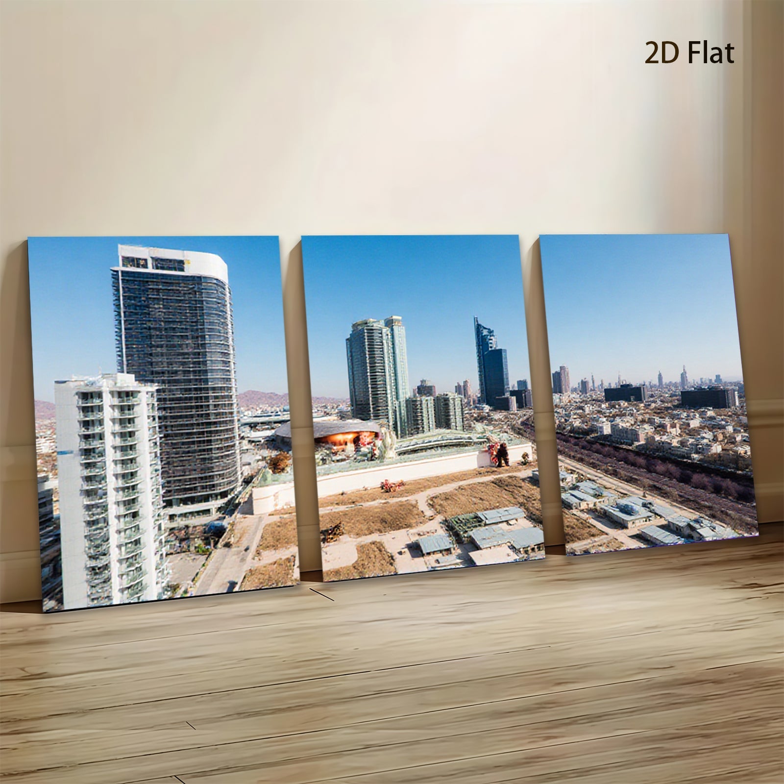 2D flat 1pc Modern Cityscape Skyline Wall Art Living Room Bedroom Home Decor Canvas Prints Large Size Contemporary Art Trending Now
