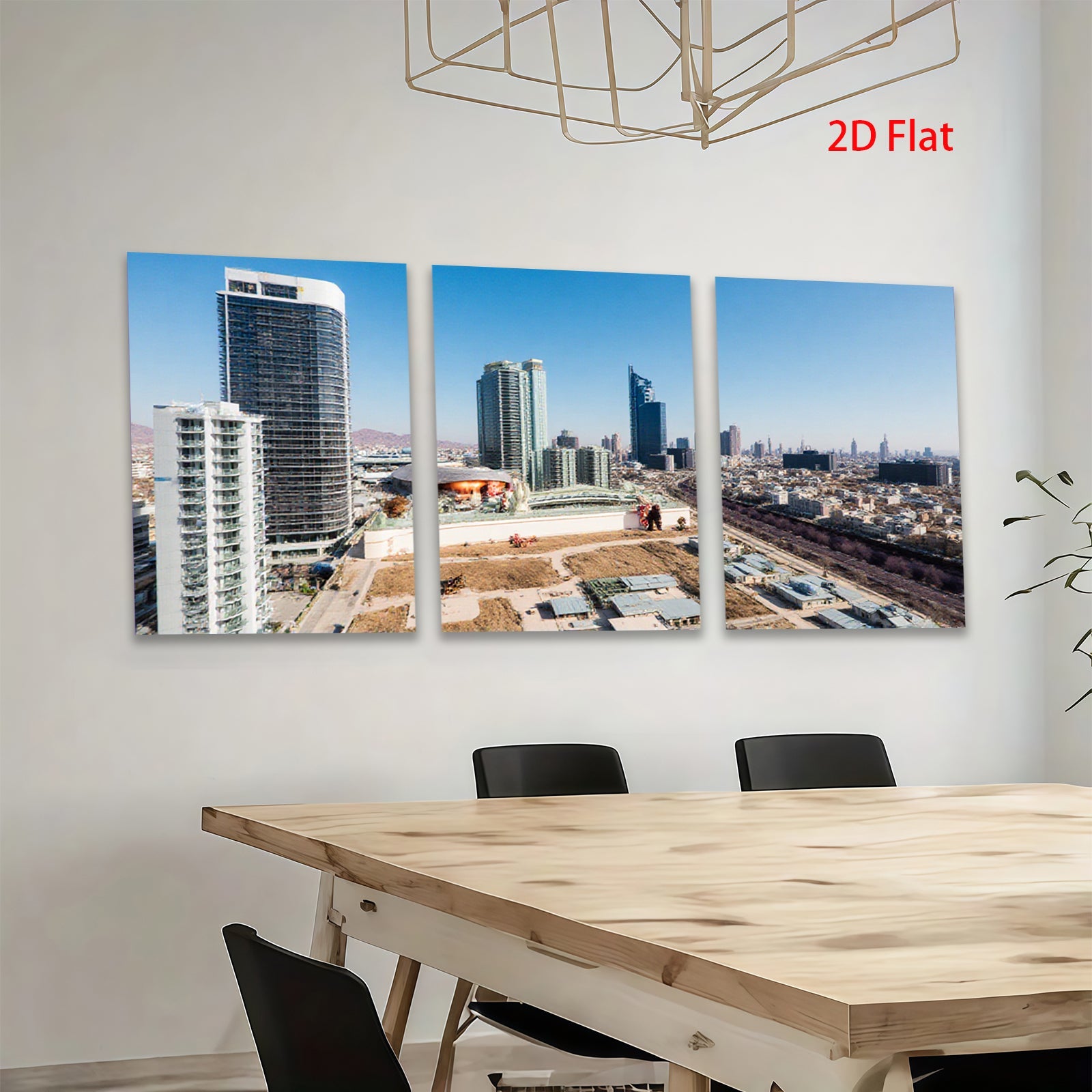 2D flat 1pc Modern Cityscape Skyline Wall Art Living Room Bedroom Home Decor Canvas Prints Large Size Contemporary Art Trending Now