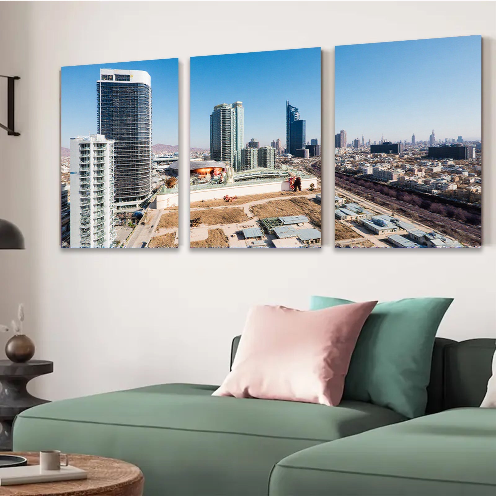 2D flat 1pc Modern Cityscape Skyline Wall Art Living Room Bedroom Home Decor Canvas Prints Large Size Contemporary Art Trending Now