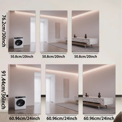2D flat 1pc Modern Living Room Washroom Wall Art Decor Minimalist Chic Farmhouse Style Gallery Wrapped Canvas Prints for Bedroom Office Hotel Cozy Home