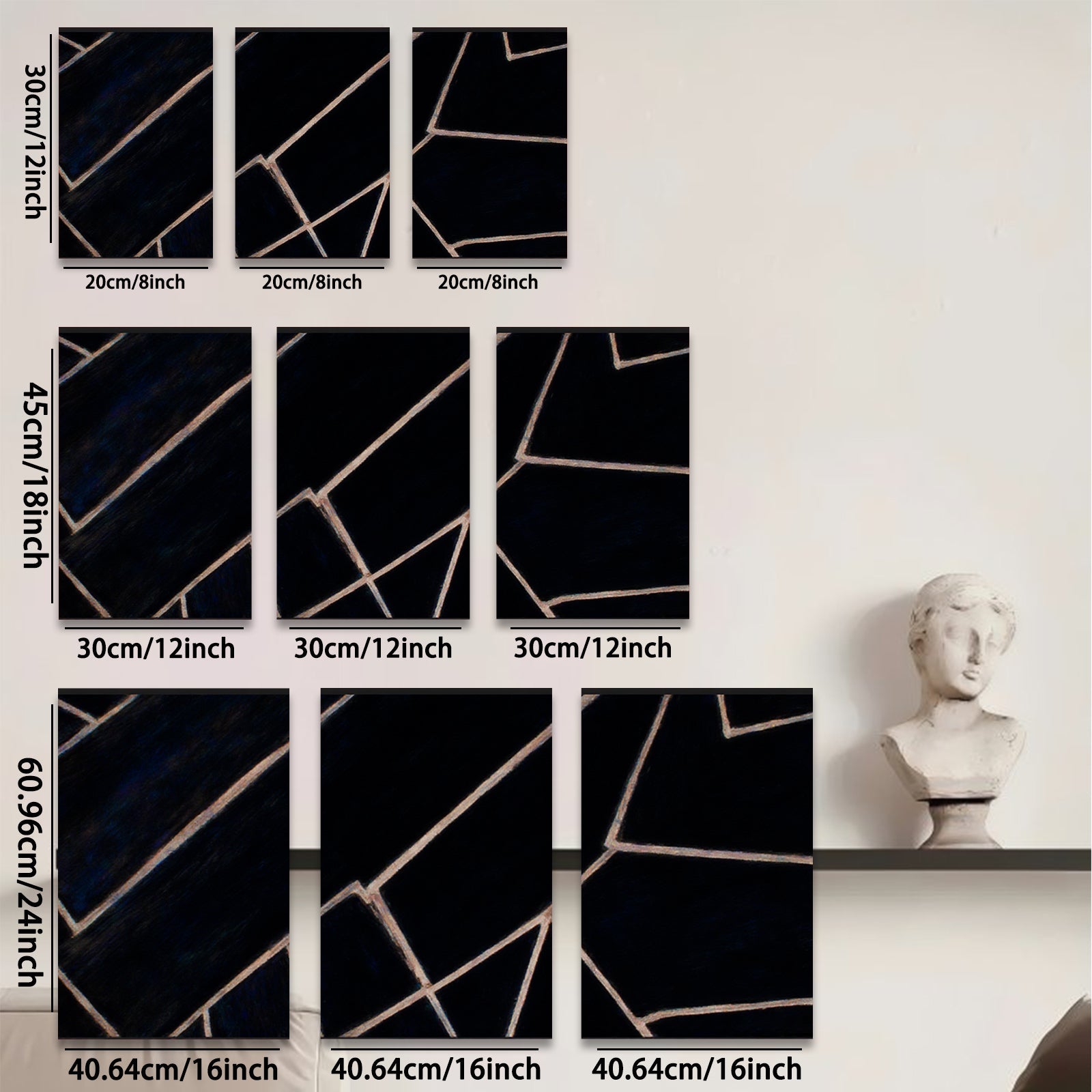 2D flat 1pc Modern Minimalist Line Art Canvas Wall Decor for Living Room Bedroom Office Gallery Wrapped Timeless Abstract Contemporary Home D��cor Trending Now Stylish Design