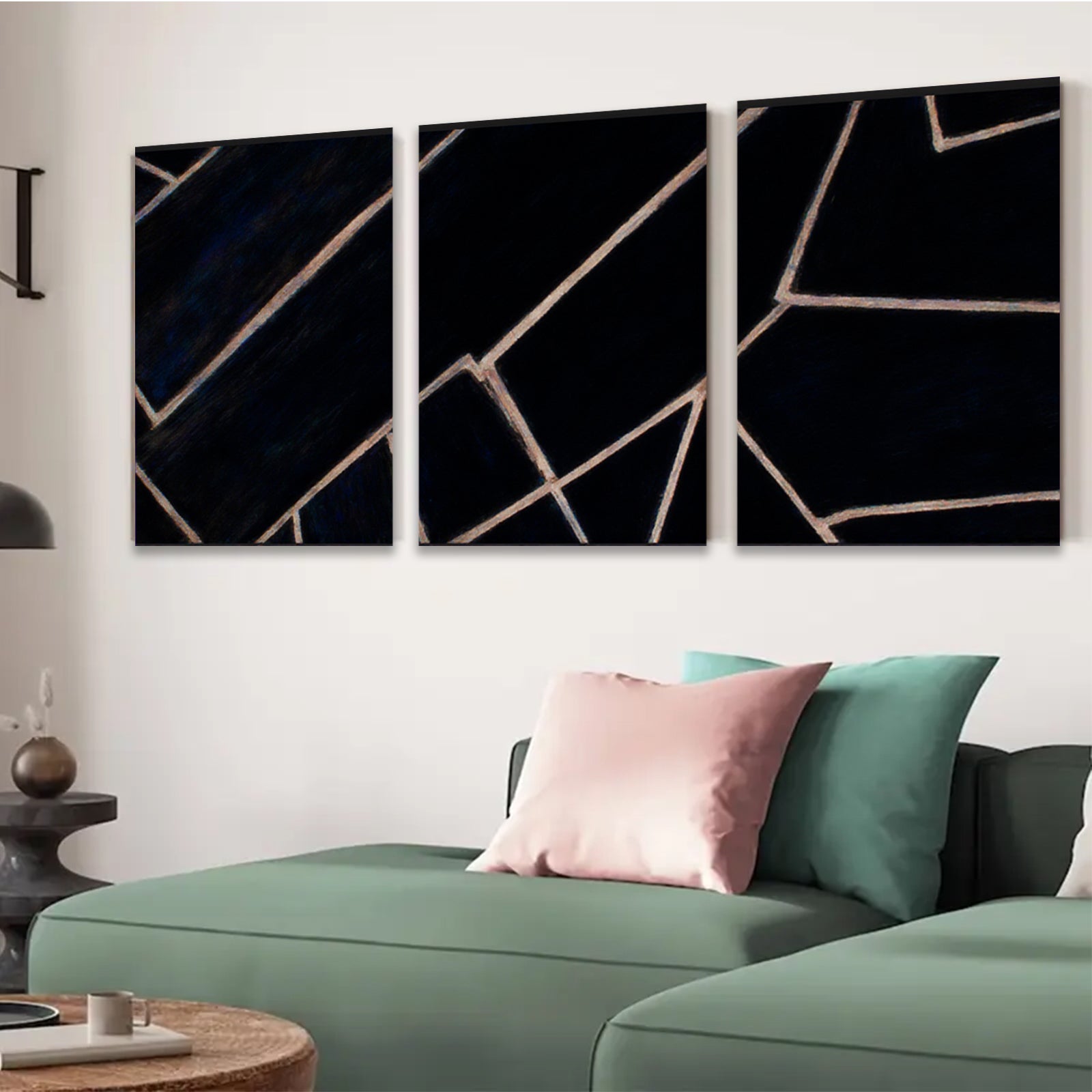 2D flat 1pc Modern Minimalist Line Art Canvas Wall Decor for Living Room Bedroom Office Gallery Wrapped Timeless Abstract Contemporary Home D��cor Trending Now Stylish Design