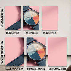 2D flat 1pc Modern Minimalist Watch Teal Leather Band Timepiece Living Room Wall Decor Farmhouse Style Bedroom Art Gallery Wrapped Canvas Print