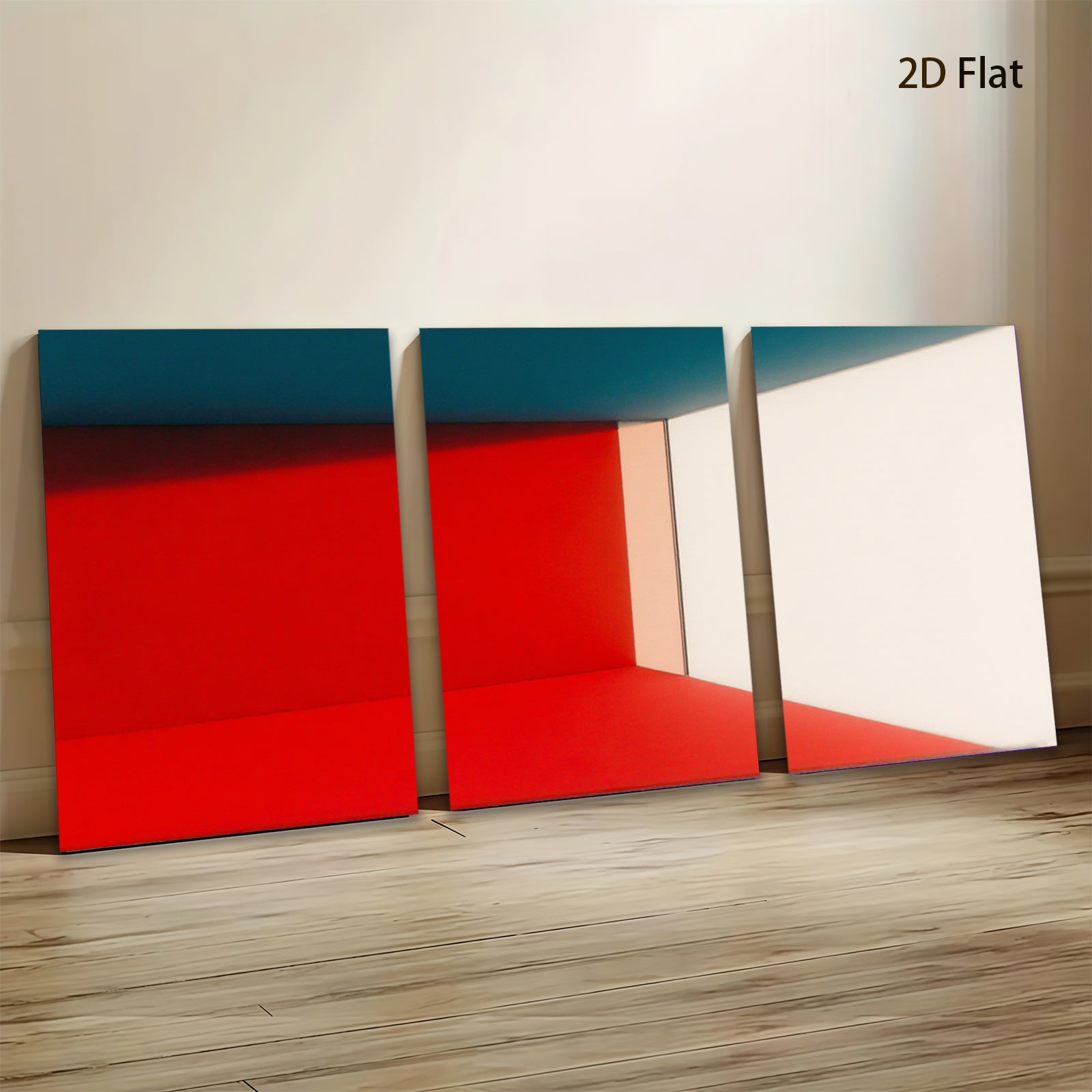 2D flat 1pc Modern abstract color block wall art living room bedroom home decor farmhouse style canvas prints gallery wrapped ready to hang