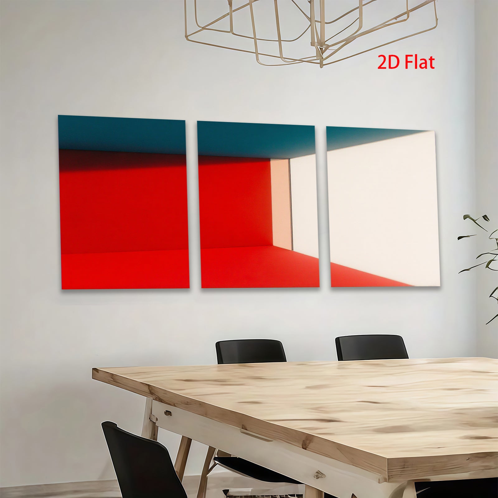 2D flat 1pc Modern abstract color block wall art living room bedroom home decor farmhouse style canvas prints gallery wrapped ready to hang