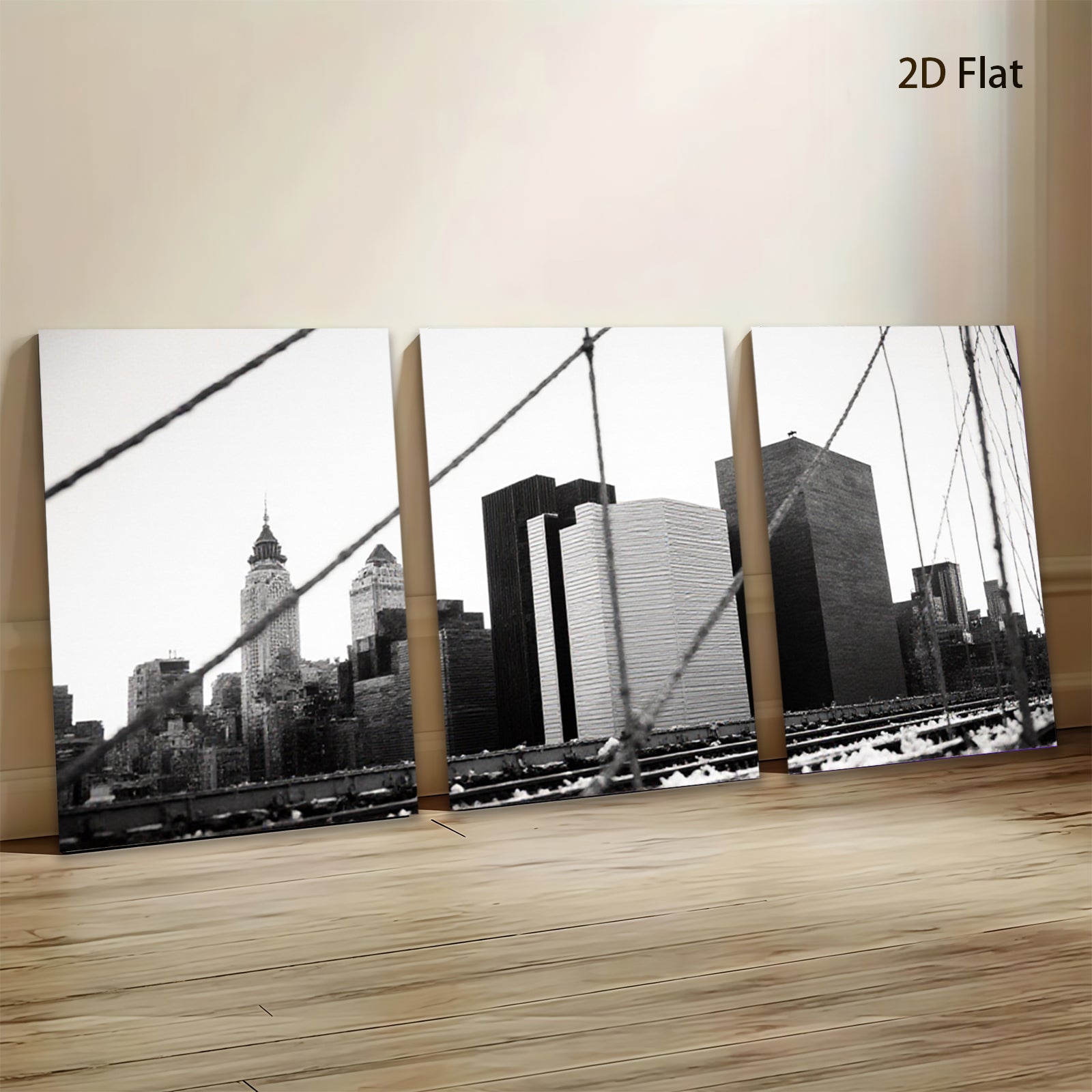 2D flat 1pc New York City Skyline Abstract Wall Art Decor Modern Home Office Living Room Canvas Prints Framed Ready to Hang Gallery Wrapped Gift Ideas Trending Now