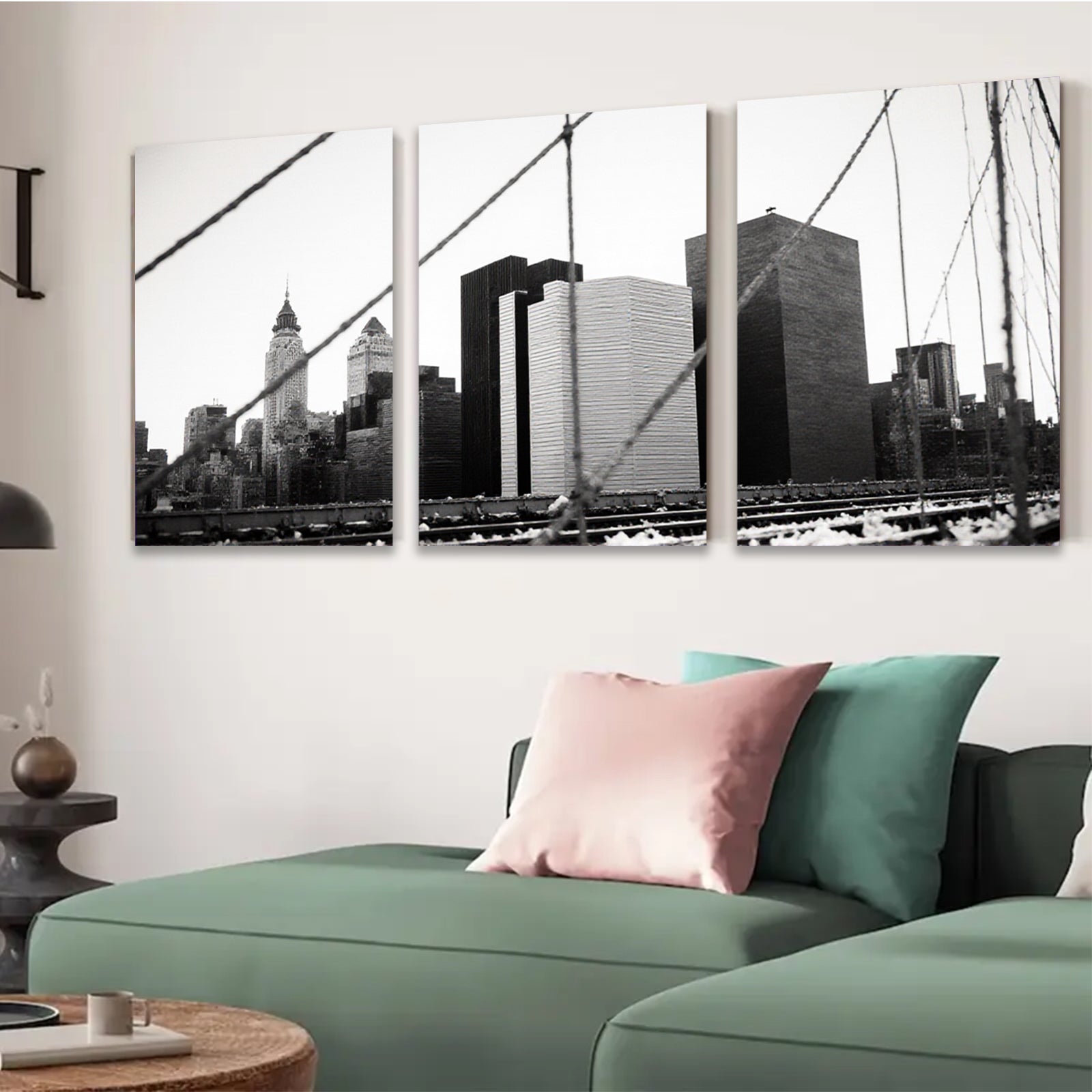 2D flat 1pc New York City Skyline Abstract Wall Art Decor Modern Home Office Living Room Canvas Prints Framed Ready to Hang Gallery Wrapped Gift Ideas Trending Now