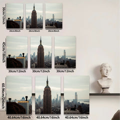 2D flat 1pc New York City Skyline Towering Buildings Modern Wall Art Decor Living Room Bedroom Office Canvas Prints Frameless Home Decorations Gift Ideas Trending Now