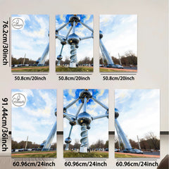 2D flat 1pc Oklahoma City Sculpture Brilliant Modern Art Wall Decor Living Room Bedroom Office Canvas Prints Farmhouse Style Gallery Wrapped