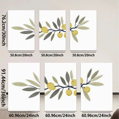 2D flat 1pc Olive Branch Painting Botanical Wall Art Decor Farmhouse Living Room Bedroom Kitchen Home Office Gallery Wrapped Canvas Prints Modern Minimalist Artwork Trending Now