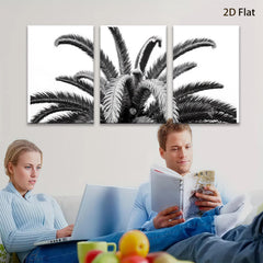 2D flat 1pc Palm Fronds Botanical Wall Art Living Room Bedroom Decor Modern Farmhouse Gallery Wrapped Canvas Prints Coastal Home Decor